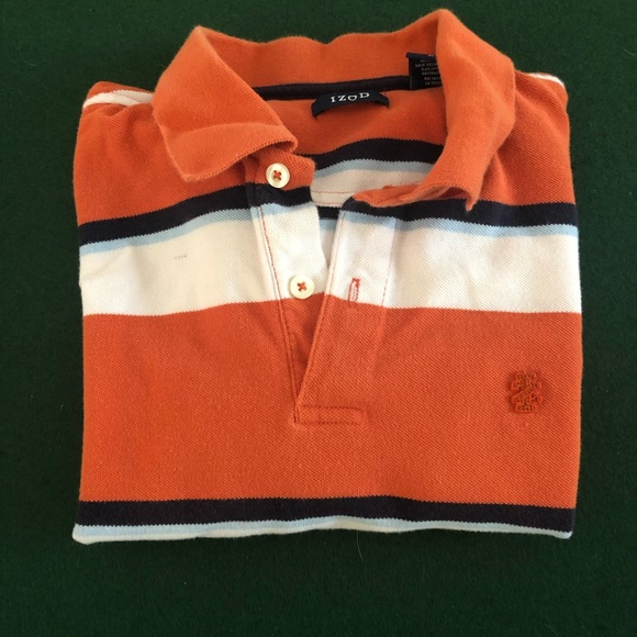 Izod Striped Polo Shirt - Picture 1 of 6
